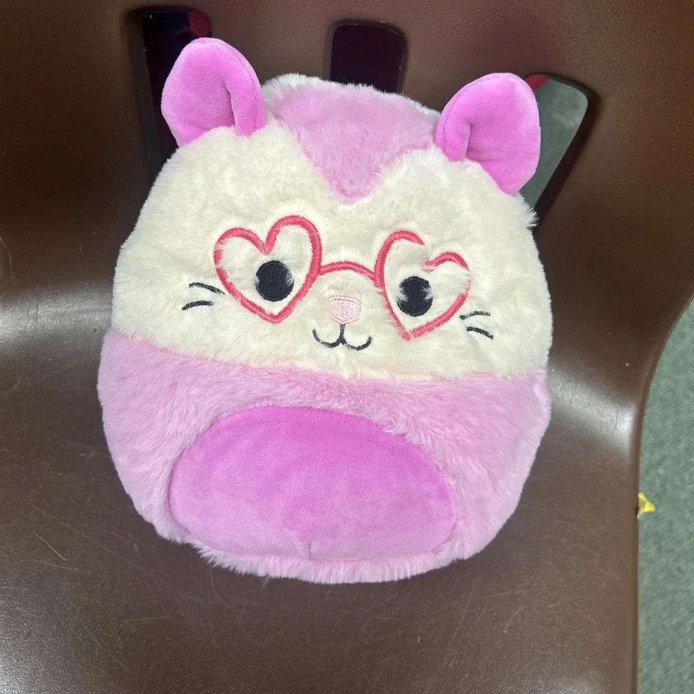 Squishmallows  FuzzAMallow Official Chambless the Pink Opossum  8